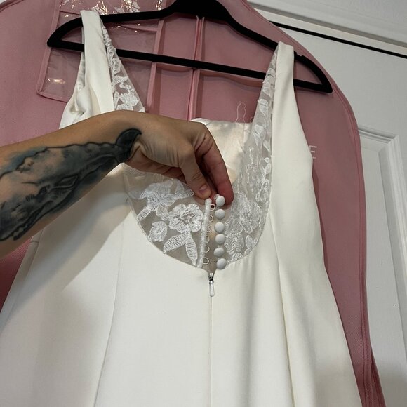 Portia Square Neck - Jenny Yoo Wedding Dress - Picture 8 of 11